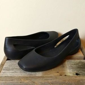 Crocs Sloane Women's Black Flats Sz 8